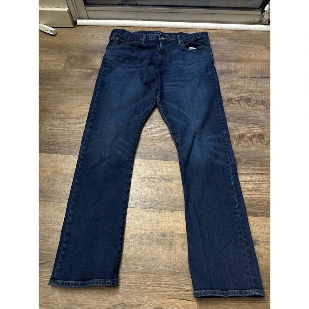 Polo Ralph Lauren Varick Slim Straight Mens Blue Jeans Lot of 2 38x34 Stretch